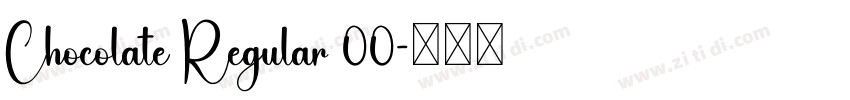 Chocolate Regular 00字体转换